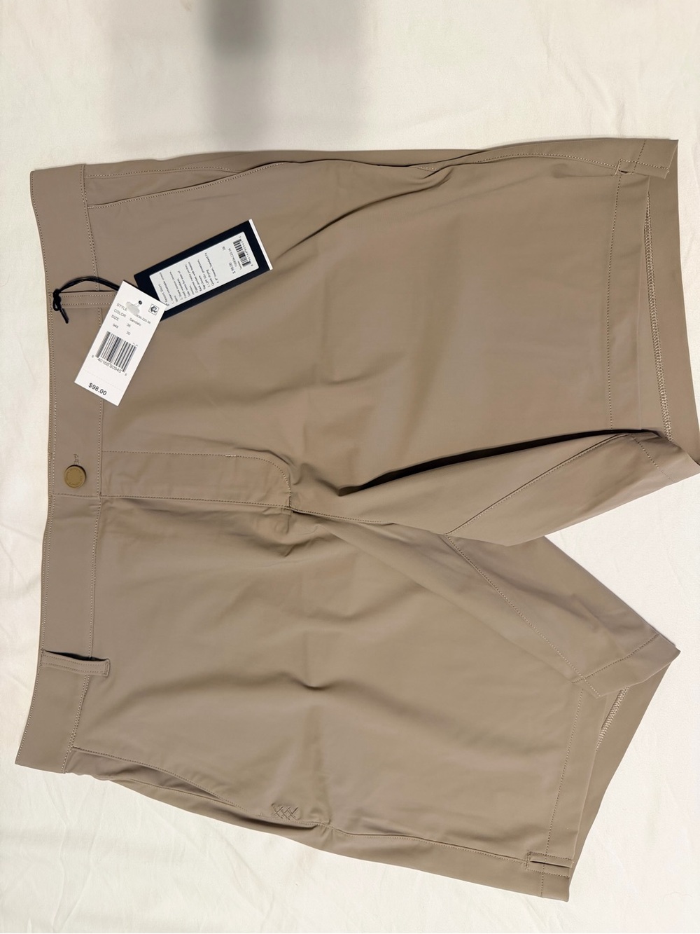 RHONE Men's Resort Shorts - Grey Size 36